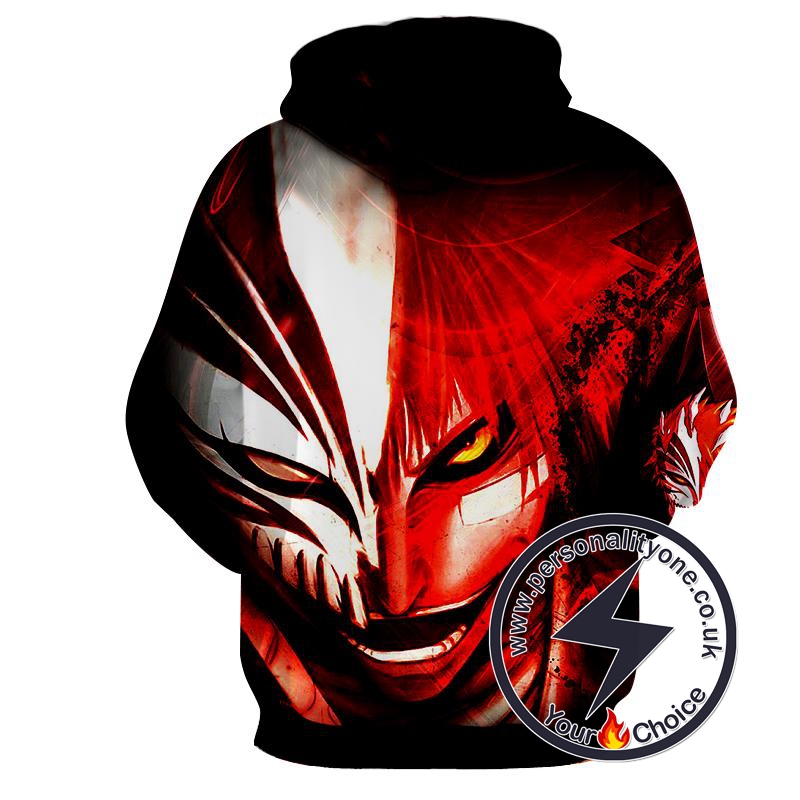 Hollow Mask - Bleach 3D - Bleach Hoodies